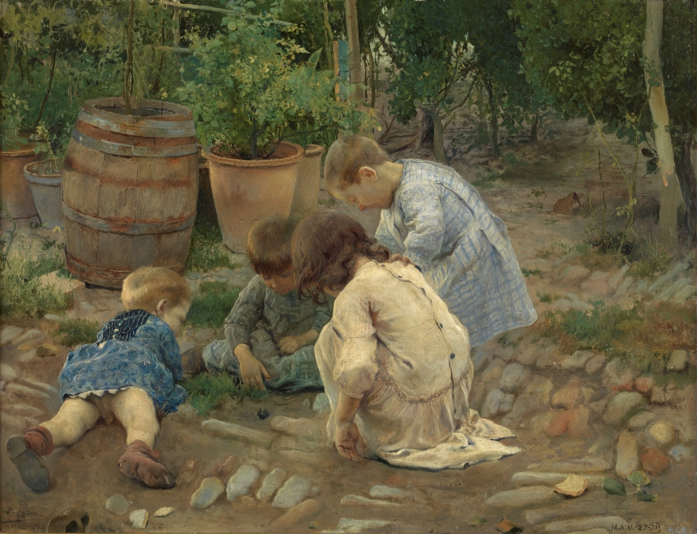 Los Pequeños Naturalistas • José Jiménez de Aranda. Museo del Prado