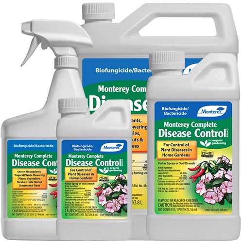 Une photo de produit carrée de plusieurs bouteilles de Monterey Garden Disease Control.