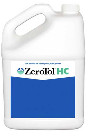 Une cruche de Zerotol HC sur un fond blanc et isolé.