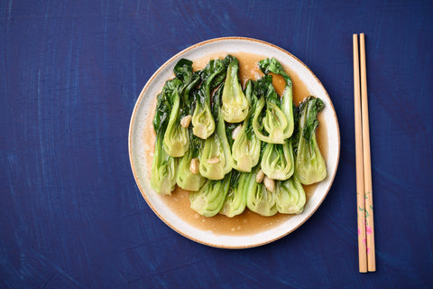 Une recette rapide avec une récolte de choy fraîche