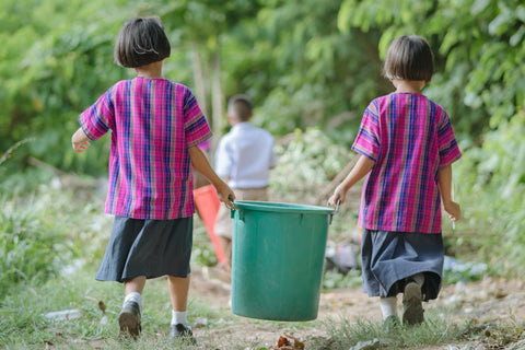Comment démarrer un système de tas ou de seaux de compost à l'école